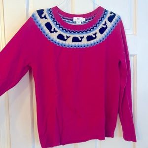 5 sweaters tops, GUC , 3Vineyard Vines, 1 Tommy , 1 Banana Rep, colorful